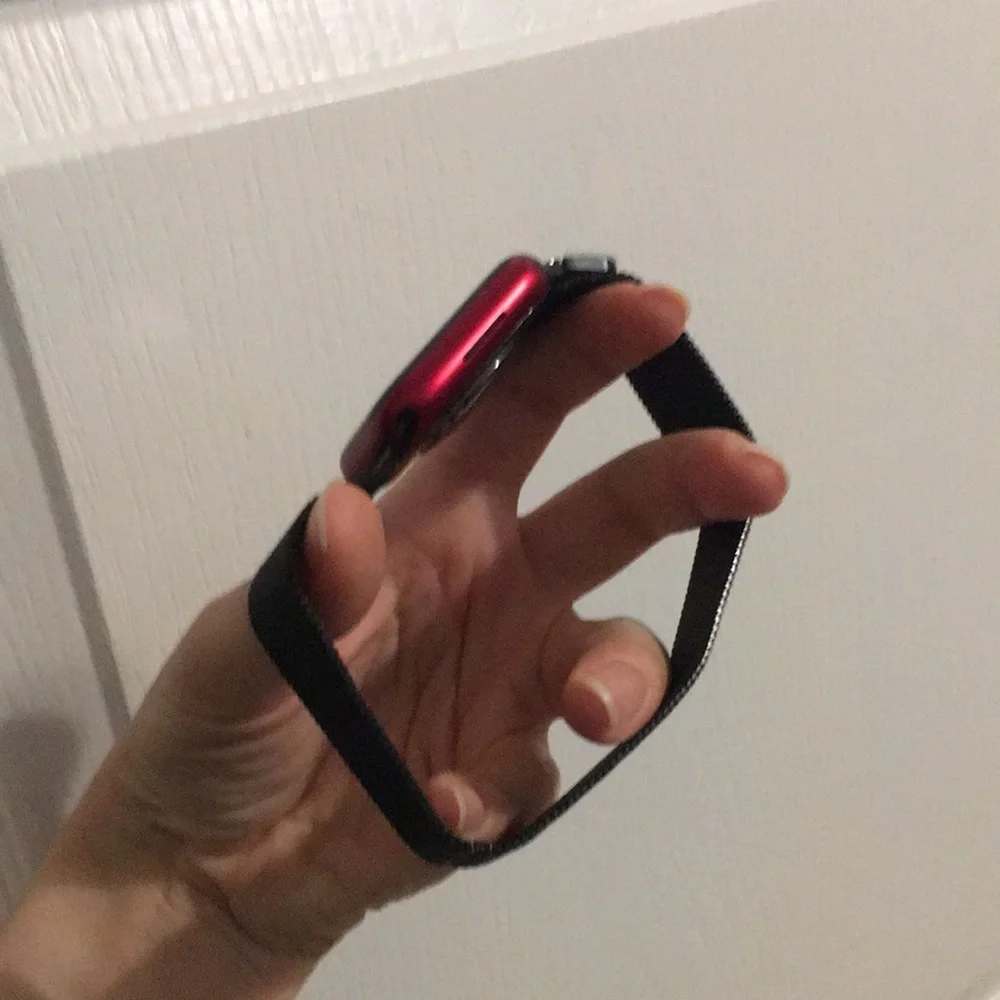 Black Steel Mesh Apple Watch Band